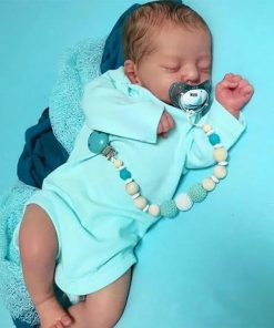 MYREBABY Reborn Doll – 17-Inch Realistic Newborn Baby Girl – Soft Vinyl Silicone – Sleeping Doll Gift Set – For Kids 3 Years and Up
