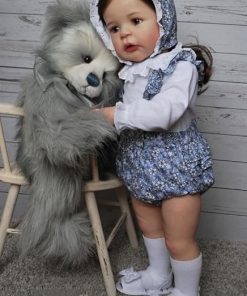 Angelbaby Lovely Real Big Baby Reborn Girl Doll 24 Inch Realistic Soft Body Newborn Silicone Baby Weighted Lifelike Reborn Toddler Cute Doll for Girl Boy Toys 2