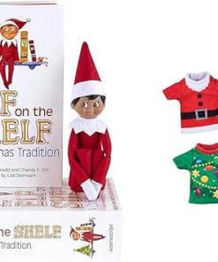 The Elf on the Shelf® Brown Eyed Boy & Claus Couture Collection® Christmas T-Shirt Party
