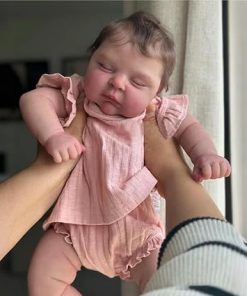 iCradle Lovely Real Look Reborn Baby Doll Girl 20 inch 50 cm Soft Vinyl Baby Doll Realistic Sleeping Newborn Doll Toy for Ages 3+