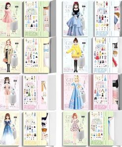 Magnetic Princess Dress Up Paper Doll, 2025 Paper Dolls Magnetic Dress Up Dolls for Girls Ages 4-7, Pretend Play Toys Magnet People Clothes Puzzles Game for Girls Imagine Set Birthday Gift (Mix 8Sets)