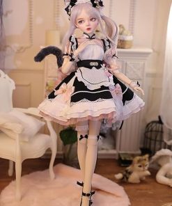 Hand-Painted BJD Doll, 22.8 Inch 1/3 Ball Jointed Princess Doll, PVC Body with 31 Movable Joints, Ideal Gift for Girls, Desk and Wall Decorations (Ordinary Packaging, Handmade Makeup Plus)