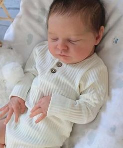 -19Inch Full Body Silicone Reborn Baby Dolls Boy Realistic Newborn Baby Doll Sleeping Silicone Bebes Reborn Toy for Kids Age 3+