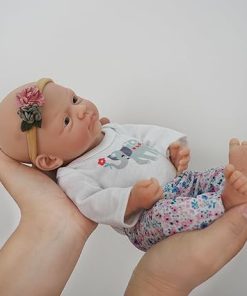 12″ Reborn Baby Doll Silicone Full Body Realistic Newborn The Look Real Eyes Open Cute Baby Girl Soft Anti Stress Babies Doll with Clothes Feeding Accessories Set