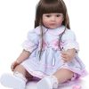 Pinky Reborn Lifelike Baby Dolls,20 Inch Adorable Newborn Baby Doll Real Life Baby Dolls Toy Accessories Birthday Gift for Age 3+ 4