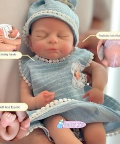 13inch Full Silicone Reborn Baby Doll Timothy, Soft Full Body Silicone Doll Lifelike Washable Reborn Doll Present Collectible Doll- not Vinyl Doll 2