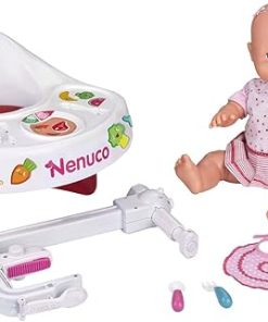 Famosa 700012387 Nenuco Ißt mit mir incl. Highchair, 42 cm, Multi-Coloured 2