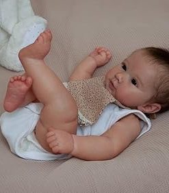 Zero Pam Lifelike Reborn Baby Dolls Piper 20 Inch Realistic Newborn Baby Dolls Boy Real Life Babies Doll Alive Reborn Babies with Soft Cloth Body Toys for Kids 2