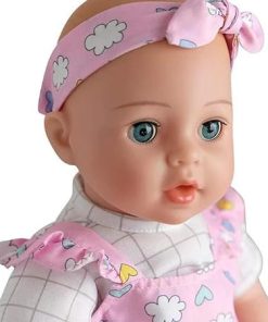 Adora Wrapped in Love Babies, 6-Piece Set Baby Doll with Voice Recorder Feature, Includes, Removable Outfit, Headband, Romper, Pacifier and Diaper, Birthday Gift For Ages 3+ – Precious 2