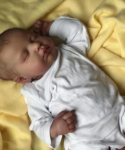 TERABITHIA 20 Inches Real Baby Size Lifelike Reborn Baby Doll with Painted Hair Sleeping Newborn Realistic Cuddly Body Dolls Feel Real, May God Bless You 2