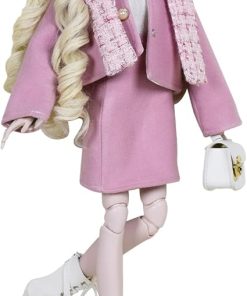 Proudoll 1/3 BJD Doll 60cm 24Inches Ball Jointed SD Dolls Move Joints Action Figures Fashion Girl Frances Beret Wig Scarf Jacket Pencil Skirt Long-Sleeve Shirt Handbag High Heel