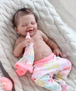 Xiashrk Reborn Baby Dolls Girl, 18 inches Realistic Baby Doll with Soft Silicone Vinyl Full Body, Lifelike Newborn Cute Baby Dolls for 3+ Year Old Girls, Reborn Sleeping Doll Gift Set