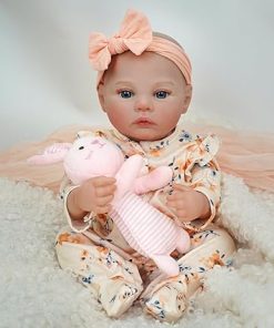 17″ Realistic and Cute Eyes Opened Reborn Newborn Doll Girl Named Beall with Blue Eyes, Lifelike Baby Dolls That Look Real for 3+ Year Old-02