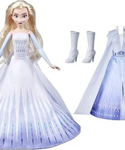 Disney Frozen 2 Elsa’s Transformation Fashion Doll with 2 Outfits and 2 Hair Styles, Toy Inspired 2