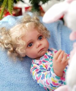 Lifelike Reborn Baby Dolls Toddler Girl – 22 Inch Realistic Newborn Handmade Dolls w/Cute Colorful Heart Clothes, Real Life Soft Weighted Full Vinyl Body, Gift for Kid Age 3+ 2