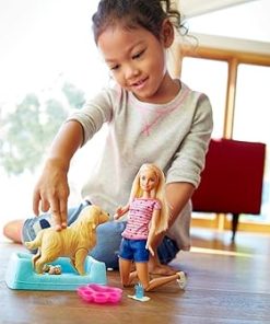 Barbie Dolls with Mommy Dogs and Newborn Puppies 2