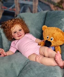 Pinky Reborn Baby Dolls.26 Inch Lifelike Toddler Girl Silicone Reborn Baby Newborn Doll with Clothes and Toy Accessories 2