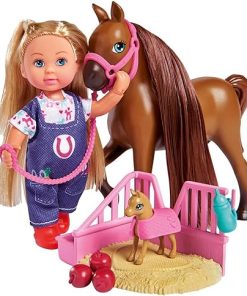 Simba 105733487 Evi Love Veterinary Clinic Horse Doll, Assorted
