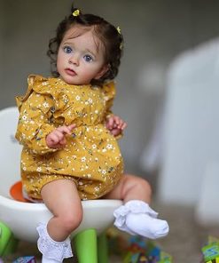Lifelike Reborn Baby Dolls Girl 24 inch Reborn Doll Vinyl Reborn Toddler Dolls Realistic Baby Dolls Girl Real Life Toddlers Reborn Baby Doll Cloth Body Kids Birthday Xmas Gift 2