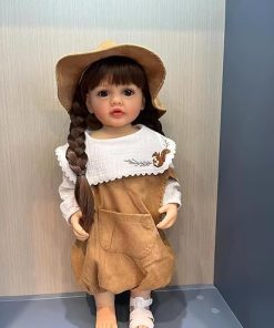 TERABITHIA 22 Inches Long Wig Hair So Truly Reborn Baby Doll Crafted in Silicone Vinyl Full Body Anatomically Correct, Newborn Realistic Princess Toddler Girl Dolls Look Real, Forever Yours Sweetheart