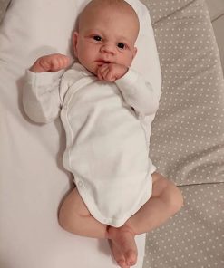 Pinky Reborn Baby Dolls 17 Inches Realistic Soft Vinyl Newborn Baby Doll That Look Real Toy Accessories Birthday Gift for Age 3+
