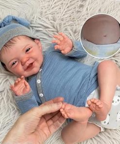 Zero Pam Reborn Baby Dolls Silicone Full Body-20 in Anatomically Correct Boy, Realistic Baby Doll, Full Silicone Reborn Dolls, 3D Skin Posable Real Life Babys Doll with Accessories