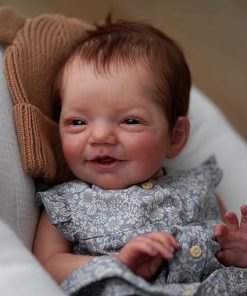 Anano Reborn Baby Dolls 20″ Full Silicone Body Realistic Newborn Girl Anatomically Correct Lifelike Collectible Infant Doll Ultra-Realistic Features & Handcrafted Detailing (Daisy Blue) 2