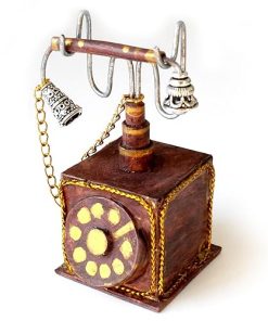 Miniature vintage phone dollhouse accessory 1:6 scale BJD doll rare