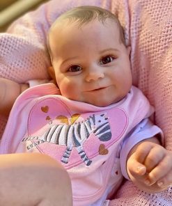 Zero Pam Reborn Baby Dolls Girl 20 Inch Realistic Reborn Baby Dolls Silicone Full Body Real Life Baby Dolls Painte Hair Lifelike Newborn Baby Dolls with Accessories 2