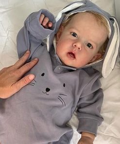 MAIHAO Lifelike Reborn Baby Dolls Boy 22-Inch Baby Reborn Doll Soft Body Realistic Newborn Toddler Baby Doll Real Life Baby Dolls Gift Box Toys for Kids Age 3+ 2