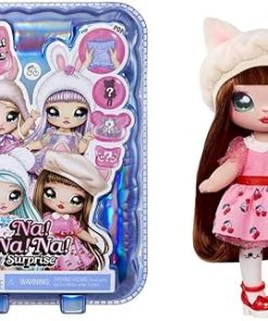 Na! Na! Na! Surprise Sweetest Sweets – Katie Kitten – Soft Fashion Doll 19 cm – Articulated Is Inspired By A Kitten And Has Shoes And Brush – Mysterious And Confetti Pack – Age 5+