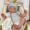 -20Inch Soft and Full Body Vinyl Reborn Toddler Girl Doll Premie Baby Genesis Hand Painted Doll Cute Lifelike Silicone Babies with Clothes and Accessories for Kids 4