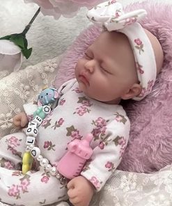 7″ Girl Micro Preemie Full Body Silicone Baby Doll Susie Lifelike Mini Reborn Doll Surprice Children Anti-Stress -4