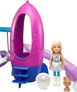 Barbie Space Discovery Chelsea Doll & Rocket Ship-Themed Playset with Puppy