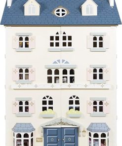 Le Toy Van – Palace House Large Wooden Doll House | Great As a Gift | 5 Storey Wooden Dolls House Play Set – Suitable for Ages 3+