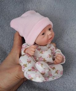 7″ Silicone Baby Dolls Girl, Realistic Soft Newborn Baby Doll, Real Body Silicone Reborn Dolls 2