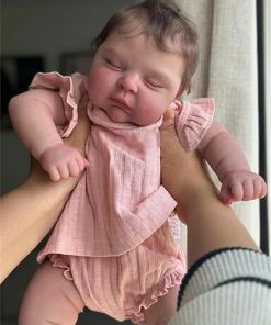 Zero Pam Realistic Reborn Baby Dolls Girl, 20 inch Lifelike Newborn Sleeping Baby That Looks Real Baby Doll with Weighted Soft Cloth Body Poseable Vinyl Limbs, Cute Reborn Dolls Toys for Kids 2