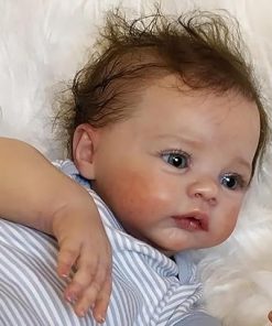 Lifelike Reborn Baby Dolls 19 inch (48cm) Realistic Newborn Baby Dolls Boy Soft Body Silicone Baby Doll That Look Babies Real Alive Cute Doll Handmade Toddler Girl Birthday Toy Gifts