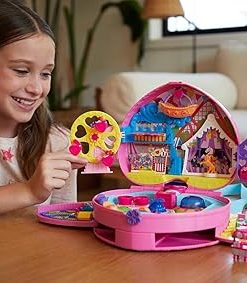 Polly Pocket Theme Park Backpack Compact with 2 Dolls, Accessories & Multiple Activities 2