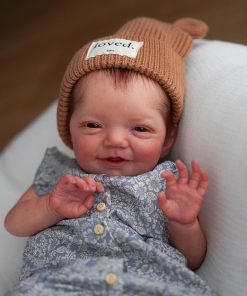Zero Pam Real Looking Reborn Baby Dolls Silicone Full Body Vinyl Newborn Babies Girls,20 inch Realistic Smiling Reborn Toddler Awake Baby Doll Anatomically Correct Doll for Kids 2