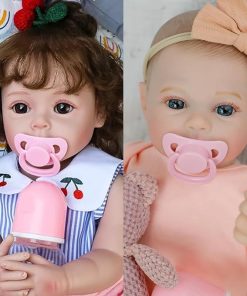 Lifelike Reborn Baby Dolls 18 Inch Realistic Newborn Girl Doll with Clother & Accessories Best Birthday Set for Girls Age 3+