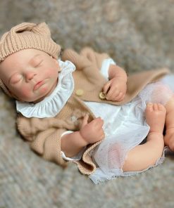 18 inch Full Body Silicone Reborn Dolls Girl Lifelike Baby Doll Soft Sleeping Newborn Doll That Look Like Real Life Babies 2