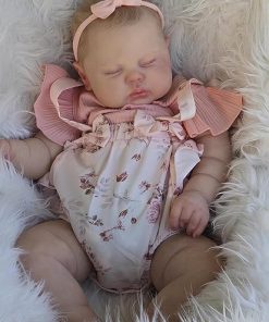 Anano Realistic Reborn Toddler Baby Dolls Big Size 24 Inch Baby Reborn Dolls Lifelike Silicone Newborn Baby Dolls That Look Real Infant Realistic Babies with Pacifier
