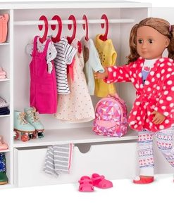 Our Generation Dolls Wooden Wardrobe Doll, 18″ 2