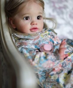 RXDOLL Realistic Reborn Toddler Girl Doll 26 Inch Big Size Reborn Baby Doll That Look Real Handmade Standing Girl Soft Vinyl Lifelike Newborn Baby Dolls Toy Gifts Set for Kids 3+