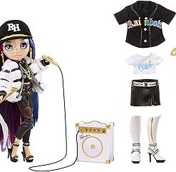 Rainbow High Rockstar Lyric Lucas Rainbow Model Doll and Playset with 2 Matching Outfits, 1 Musical Instrument & Doll Accessories, for Children from 6 to 12 Years 423232-INT