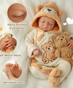 BABESIDE Realistic Reborn Baby Dolls Boy Noah, 20 Inches Soft Full Vinyl Body Realistic Baby Dolls, Real Life Baby Doll with Toy Accessories Gift Set for Kids Age 3+ 2
