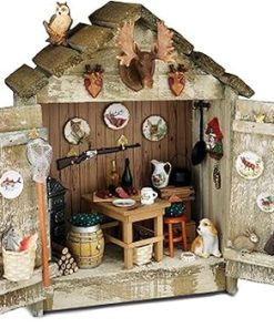 Melody Jane Dolls Houses Dollhouse Hunting Lodge & Accessories Reutter Miniature Ready Built Display