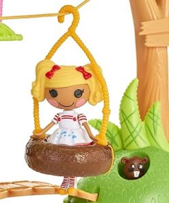Lalaloopsy Mini Treehouse Playset with 2 Dolls, 2 Pets, and 18+ Accessories, Tire Swing, Zipline, Hammocks, Clubhouse, Artist Spot Splatter Splash™ & Pirate Patch Treasurechest™ 2