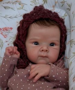 Zero Pam Realistic Reborn Baby Dolls Girl with Hair,18 inch Newborn Baby Eyes Open Soft Cloth Body Boy,Vinyl Limbs Bebe Reborn Cute Silicone Baby Dolls with Accessories for Kids 2